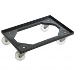 Giganplast - Carrello BOX-SERVICE con ruote cm.60X40 GRIGIO