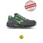 U-power - Calzatura POINT CARPET S1P SRC verde con lacci