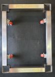 Carrello inox per bidone per ghiaccio lt.400