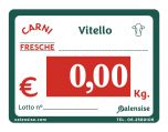 Cartellini segnaprezzo VITELLO pz.10