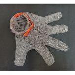 Guanto antinfortunistica 5 dita con cinturino gomma Arancio misura XL