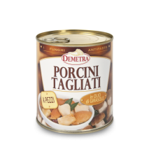 Demetra - Porcini Tagliati in pezzi in olio di girasole gr.800 SENZA GLUTINE