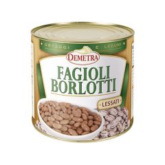 Demetra - Demetra - Fagioli Borlotti barattolo 2500 grammi confezione da 6 pezzi