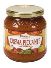 Demetra - Crema Mediterranea Piccante vaso 550 grammi pz.6