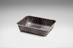 Europlex - Bacinella alimentare effetto legno 24x24x7