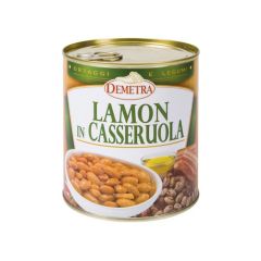 Demetra - Fagioli Lamon in Casseruola barattolo 880 grammi pz.6