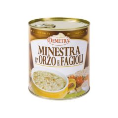 Demetra - Minestra di Orzo e Fagioli barattolo 850 grammi pz.6