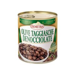Demetra - Olive Taggiasche Denocciolate vaso 1600 grammi pz.6 NATURALMENTE SENZA GLUTINE