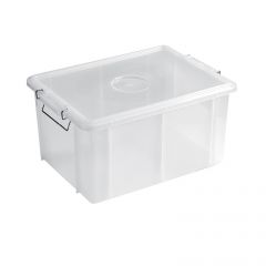 Giganplast - Cassetta alimentare BOX con coperchio 55X40X29 trasparente
