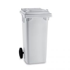 Giganplast - Contenitore alimentare MAX - 120 litri - completo di pedale e coperchio - bianco