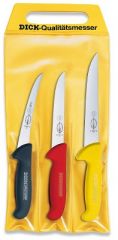 Set Dick Linea ErgoGrip 3 pezzi disosso nero/rosso/giallo