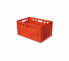 Contenitore alimentare 60 litri - 60x40x30 sovrapponibile rosso