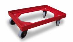Carrello ROSSO 10003 abs 60x40 4 ruote girevoli gomma
