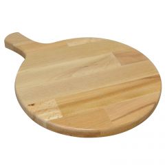 Euroceppi - Tagliere Faggio tondo con manico diametro 25 spessore 1.9