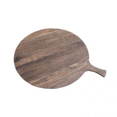 Euroceppi - PortaPizza tondo con manico laminato color legno diametro 39 spessore 0.6