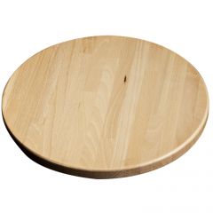Euroceppi - Tagliere Faggio tondo diametro 40 spessore 1,9 con canalina