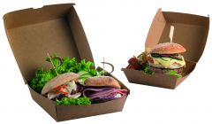 Leone - Scatola hamburger 12x12x7 cartoncino 50 pezzi