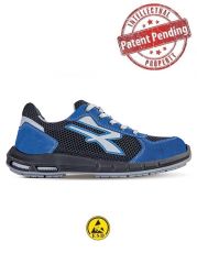 U-power - Calzatura SKY PLUS S1P SRC ESD traspirante blu con lacci