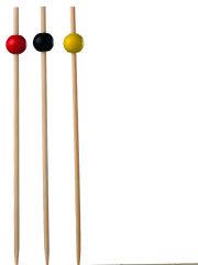 Leone - Spiedi bamboo colore mixed sfera cm.15 pz.100