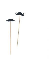 Leone - Spiedi Mustache mixed cm.12 100 pezzi