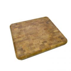 Euroceppi - Tagliere Robinia a cubetti finitura ad olio bordi stondati 56x56x6