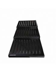 Europlex - Alzata da esposizione 2 gradini (3 piani) 84,5x45x12 nero