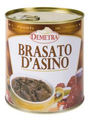 Demetra - Demetra - Brasato d'Asino barattolo 860 grammi confezione da 1 pezzo