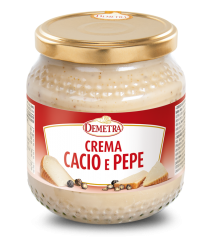 Demetra - Crema Cacio e Pepe vaso 580 grammi pz.1 SENZA GLUTINE