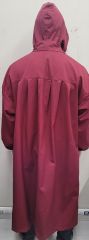 Siggi_group - Camice uomo in cotone rosso bordeaux con cappuccio pz.1