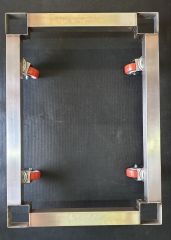Carrello inox per bidone per ghiaccio lt.400