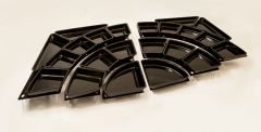 Europlex - Bacinella alimentare angolare 1/4 di cerchio 28x28x1,7 (anfiteatro M&G)