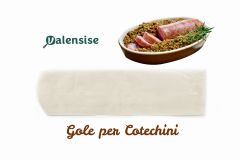 Gole in Fibrous per Cotechino, calibro 60 mm, lunghezza 30 cm, 10 pezzi