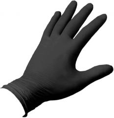 Guanti in nitrile nero misura XL pz.100