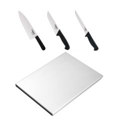 Kit per Banchi Macelleria con tagliere in polietilene grande