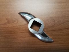 Lame - Coltello tritacarne Enterprise modello 32 taglio curvo inox 2 ali