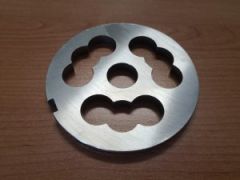 Vhbw Piastra Forata 32 Per Tritacarne - Diametro Fori 4,5mm, Foro Centrale 13,4mm, Acciaio Inox