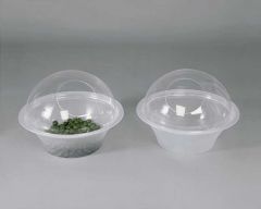 Europlex - Contenitore alimentare olive diametro 52 cm H.20 cm + Cupola diametro 46,5 cm H.21,5 cm foro 15 cm