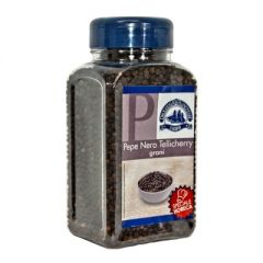 Drogheria - Pepe Tellicherry grani pet 400 grammi confezione da 6 pezzi (linea queen)