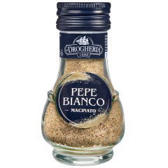 Drogheria - Pepe bianco mac. vasetto vetro gr 40 pz.6 (linea queen)