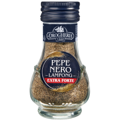 Drogheria - Pepe nero forte macinato vasetto vetro 380 grammi 6 pezzi (linea queen)