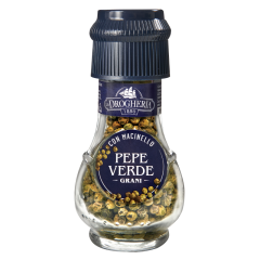 Drogheria - Pepe verde intero vasetto con macinello gr 15 confezione da 6 pezzi