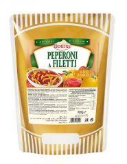 Demetra - Peperoni Filetti in Olio di Girasole busta 700 grammi pz.1 NATURALMENTE SENZA GLUTINE