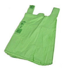 Shopper compostabile verde a strappo 27x14x50 kg.4 MEDIA