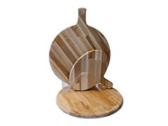 Euroceppi - Tagliere Faggio grezzo tondo diametro 25 spessore 1.9