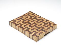 Euroceppi - Tagliere di design in legno robinia doppia essenza e finitura olio 40x30x4.5 cm