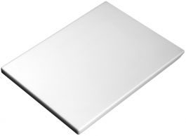 Tagliere In Polietilene Bianco 70x40x2 Cm - Professionale, Antibatterico, Made In Italy
