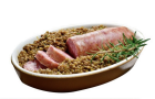 Salame Corallina, alimento tipico Italiano. In occasione della Pasqua, è tradizione mangiare la Corallina Pasquale.